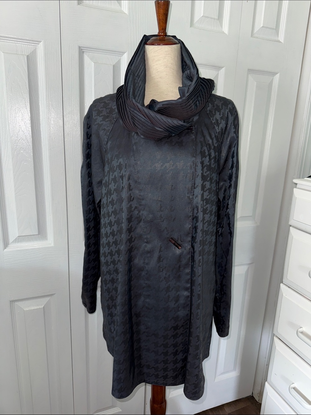 Mycra Pac Now Donatella Grey Reversible Raincoat Sz 2 M//L